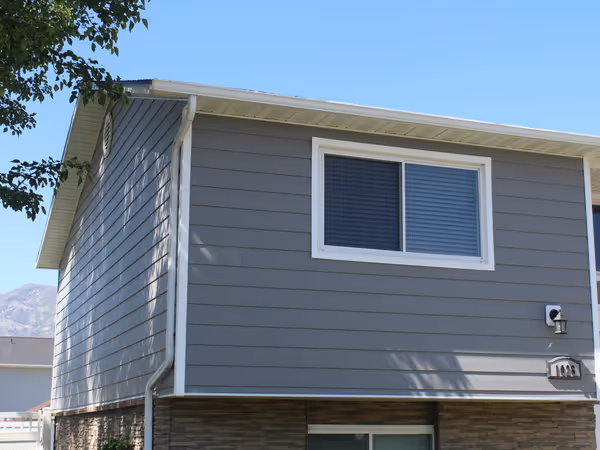 Gray Lap Siding Installation